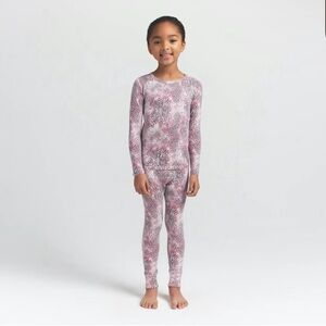 SKIMS Pink Leopard Print Pajama Set